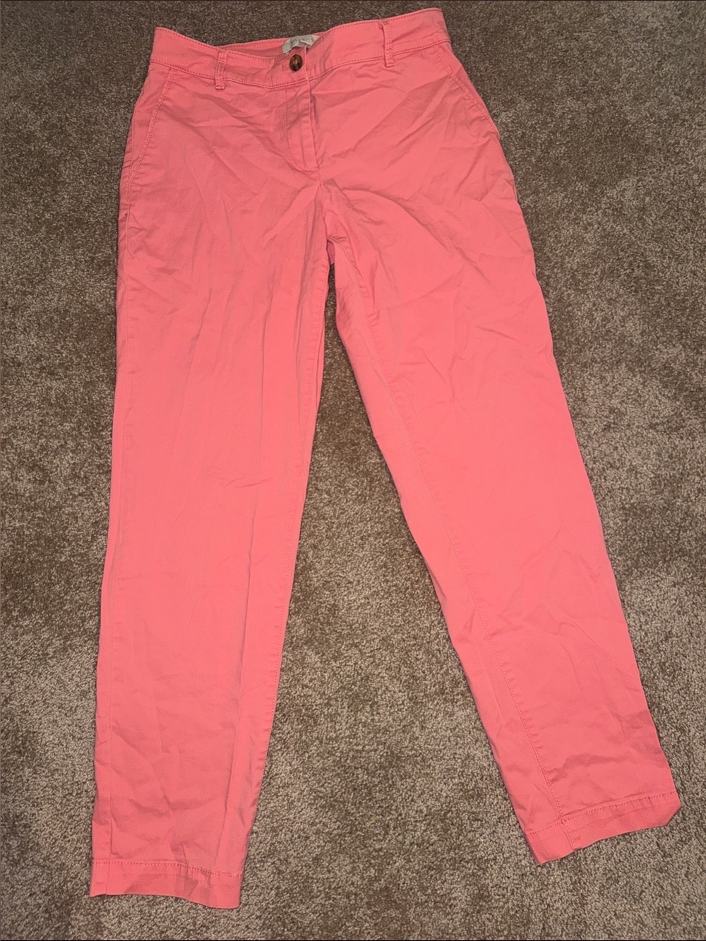Talbots Coral Pink Chino Pants - size 4. B14